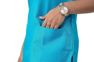 Uniformes Médicos Transpirables Más Vendidos, Traje Quirúrgico con Cierre, Unisex, Logotipo Personalizado, Uniforme de Enfermería de Manga Corta - Product Image 4