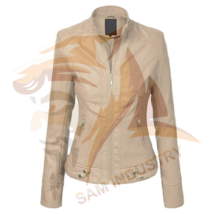 <b>Top</b> Quality Material Made <b>Leather</b> Jacket Customized Logo Best Selling Outdoor Women <b>Leather</b> Jacket for Adults - Product Image 6