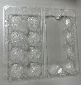 Clear Plastic Jumbo Egg <b>Container</b> 8-Pack Lockable Lid Transparent Rectangle <b>Food</b> Storage Kitchen Use Recyclable <b>PET</b> Tray - Product Image 3