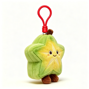 Llavero de peluche de fruta estrella personalizable, amuleto de peluche de carambola, llavero de peluche de fruta estrella, mini juguete de peluche de fruta estrella - Product Image 4