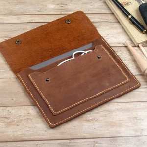 Genuine Leather Laptop Sleeve with Sling Design Waterproof Protective <b>Case</b> <b>for</b> Daily Use Custom Logo Color Custom Packing - Product Image 2