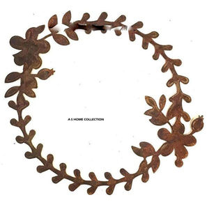 Corona Colgante de Metal Plateado Brillante, Hecha a Mano, Edición Limitada, Decoración Navideña Elegante para el Hogar, Sublimación en Blanco - Product Image 3