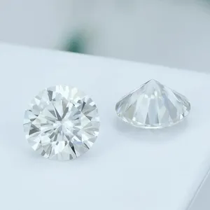 Proveedor mayorista de diamantes CVD creados en laboratorio de 5.00 mm, corte excelente, claridad VVS, color blanco DEF, para la fabricación de joyería fina. - Product Image 1