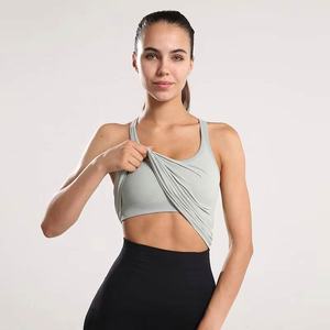 Meilleure vente femmes été débardeur de haute qualité Logo personnalisé Gym Sport Yoga vêtements d'entraînement confortable Jersey tissu - Product Image 6