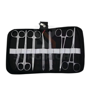 Ensemble de 7 instruments chirurgicaux en acier inoxydable personnalisables, porte-aiguilles, forceps, outils de suture médicale, OEM par Blush Surgical - Product Image 1