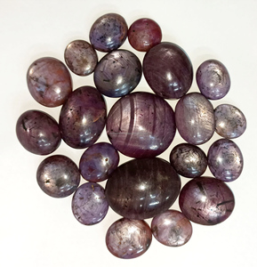 <b>Ruby</b> Star Natural Round Cabochon Rich Red Color Loose Gemstone for Jewelry Making Rings & Necklaces - Product Image 1