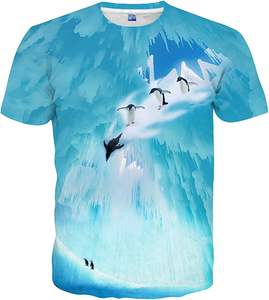 Camiseta de Verano para Hombre de Alta Calidad, Impresión Digital 3D por Sublimación, Secado Rápido, Estilo Casual, Hombros Caídos, 100% Algodón Jersey - Product Image 6