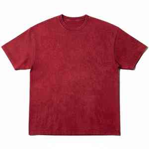 T-shirt oversize uni en coton 100% pour homme, personnalisable, décontracté, tricoté, coupe ample, unisexe - Product Image 1