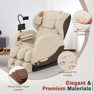 Sillón de Masaje de Cuerpo Completo con Gravedad Cero, Control por Voz, Bluetooth, Yoga, Estiramiento, Rodillos para Pies, Bolsas de Aire y Calefacción - Product Image 3