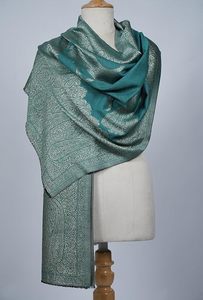 Écharpe en cachemire et laine fine pour femme VIC, réversible, respirante, pour un usage quotidien, élégante, à double face - Product Image 6