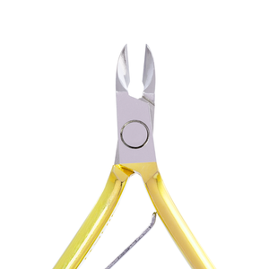 Coupe-cuticules pointus plaqués or, double ressort, en acier inoxydable, outils professionnels de manucure et pédicure pour soins de beauté - Product Image 4