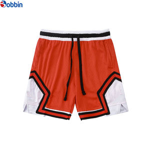 Shorts de sport d'été pour hommes, personnalisables, en maille polyester unie, pour la gym, le basketball et la plage, avec taille élastique - Product Image 2