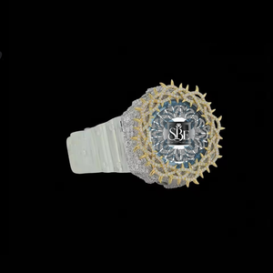 Reloj de Lujo de Acero Inoxidable con Movimiento de Cuarzo ETA y Diamantes Moissanite de Calidad de Exportación para Entusiastas de la Moda y Coleccionistas, Edición Limitada - Product Image 3