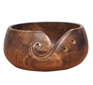 Support à fil en bois Georges par A.Z Handicrafts – Bol en bois 100 % haute qualité pour tricot et crochet – Prix abordable - Product Image 2