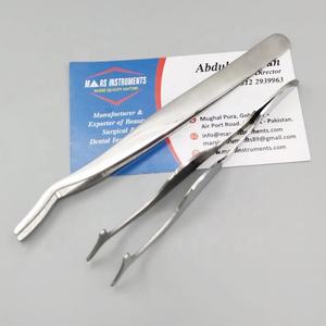 High Quality Stainless Steel Slanted Tip <b>Eyelash</b> <b>Applicator</b> Tweezer Sustainable for Eyebrow Use - Product Image 3