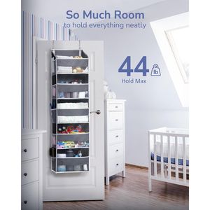 Organizer da appendere alla porta con tasche grandi in rete, 1 pezzo - Product Image 3