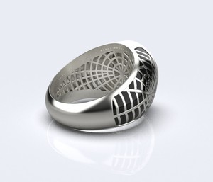 Bague en argent 925 de haute qualité, motif toile d'araignée, émail noir, design moderne, bijou unisexe tendance - Product Image 3