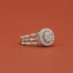 Anillo de compromiso de plata S925 de alta calidad con diamante moissanita de lujo, estilo clásico, regalo de boda para mujer - Product Image 2