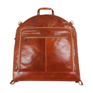 Executive Genuine Leather Casual Suit Carrier Luxury Travel Dress Bag Heavy Duty Zipper Closure Uniform Valet <b>Case</b> LSC-0001 - Product Image 1