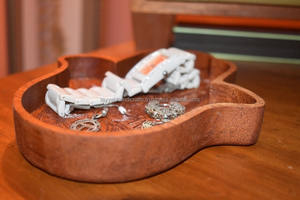 Plateau de service en bois naturel, plateaux en bois pour table basse, canapé, lit, cuisine, en provenance d'Inde - Product Image 3