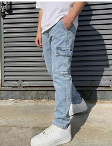 Jeans Premium Elásticos para Hombre, Corte Moderno, Pantalones Casuales de Mezclilla, Comodidad Diaria, Jeans para Hombre, Talla Grande, Color Azul Claro, Estilo Cargo - Product Image 6