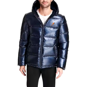 Veste d'hiver unisexe à capuche pour hommes et femmes, coupe ample, grande taille, doudoune respirante à fermeture éclair, prix bas - Product Image 2