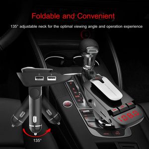 Kit Bluetooth per Auto con Trasmettitore FM, Auricolare Wireless, 2 Porte USB per Ricarica, Chiamate in Vivavoce, Lettore MP3 - Product Image 6