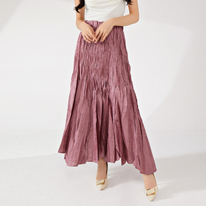 Jupe florale pour femmes, taille haute, maxi, fluide, imprimée, mode décontractée d'été - Product Image 1
