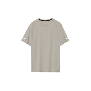 T-shirts de sport personnalisés pour hommes, coupe ajustée, col rond, manches courtes, en Spandex/Polyester, séchage rapide, respirants, écologiques, vierges, OEM/ODM - Product Image 5