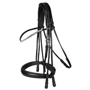Bling Horse Double Bridle en cuir Fournisseurs de produits pour chevaux de haute qualité - Product Image 1