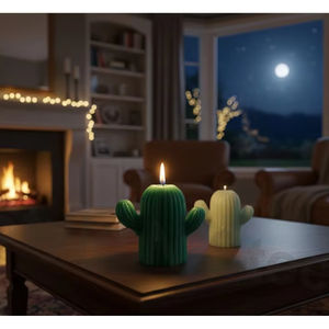 Velas Aromáticas CACTUS CANDLE para Navidad, Pascua, Cumpleaños, San Valentín y Celebraciones de Diwali - Product Image 1