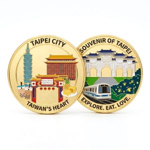 Moneda Conmemorativa Nacional de Zinc Chapada en Oro Personalizada, Imitación Antigua, Souvenir Publicitario para Organizaciones - Product Image 3