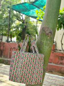 Cotton Vintage <b>Tote</b> Bag Reusable Lightweight Shopping Bag Handmade Grocery Bag Eco Friendly <b>Beach</b> Travel Everyday Carry Quilted - Product Image 5