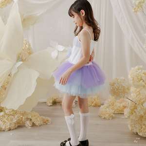 เดรสบัลเล่ต์กีฬาเต้นรำคุณภาพสูงผ้ากำมะหยี่แขนกุดประดับด้วยลูกปัดสั้นสีดำและหลากสีใส่สบาย-ไอรีน - Product Image 6