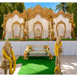 Gujarati Wedding Wooden Mayur Mandap Maharani Mandap for Grand Hindu Marriage High-End Maharani Mandap for Luxury Wedding - Product Image 1