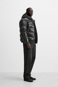 Veste matelassée en duvet pour homme de haute qualité, veste d'hiver chaude à capuche, veste d'extérieur, fournisseur OEM - Product Image 2