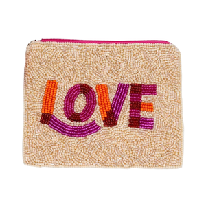 Handmade Beaded Rainbow Coin <b>Purse</b> Customized Shape <b>Pink</b> Cotton Textile Embroidery Craft Home Decoration - Product Image 5