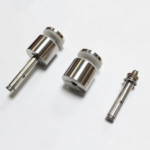 Có thể điều chỉnh thép không gỉ không khung chải cạnh kính lan can ngoài trời standoff lan can & tay vịn Grip bu lông giá thấp - Product Image 5