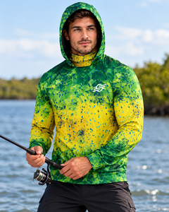 Men's Custom Printed <b>Long</b> <b>Sleeved</b> Quick Dry Windproof Fishing Jersey Breathable Outdoor Clothing with UPF50+ Waterproof Feature - Product Image 1