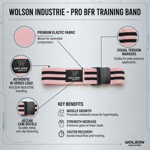 Bande de Résistance Élastique en Nylon Haute Qualité et Haute Résistance Wolson Industry pour l'Entraînement en Salle de Sport, le Fitness et la Mobilité - Product Image 4