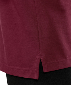 Polo Rojo de Manga Corta para Hombre, Logotipo Bordado, Algodón Piqué, Corte Casual, Transpirable, Largo Regular, Diseño Frontal y Precios Bajos - Product Image 4
