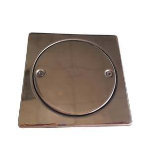 OEM ODM ท่อระบายน้ำพื้นสี่เหลี่ยมขนาดใหญ่ สีเงิน สแตนเลส 304 ขัดเงา ขนาด 3 นิ้ว~6 นิ้ว ป้องกันการลื่นไถล ทันสมัย พร้อมราวจับสำหรับระเบียง รับสั่งทำตามแบบ - Product Image 6