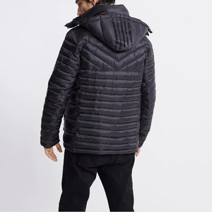 <b>Top</b> Quality Custom Logo Design Winter Outdoor Heavyweight Padded <b>Bubble</b> Puffer Down Jacket for Men With Hood - Product Image 2