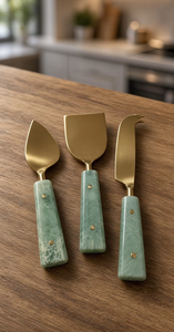 Ensemble de couteaux à fromage décoratifs en métal – Ustensiles de service élégants pour planches à charcuterie, tables à manger, restaurants et collections de cadeaux - Product Image 5