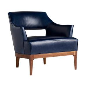 Fauteuil d'appoint moderne rembourré, chaise longue de détente avec pieds en bois massif pour salon, hôtel, appartement - Product Image 2