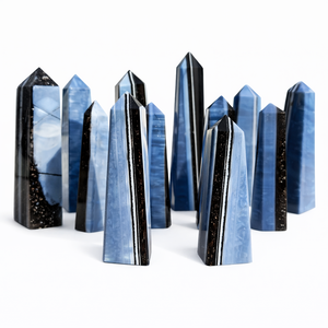 Obelisco de Ópalo Azul Natural de Owyhee, Torre de Cristal de Ópalo Pulido, Piedra Curativa, Reiki, Meditación, Decoración Energética, Venta al por Mayor - Product Image 1