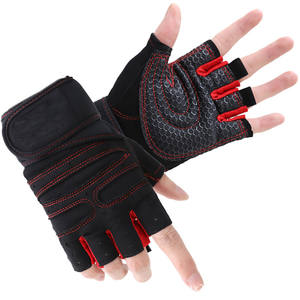 <b>Body</b> Building Athletic Training Cycling Fitness <b>Gym</b> Gloves Men Women Polyester Breathable Adjustable Wrist Strap - Product Image 1