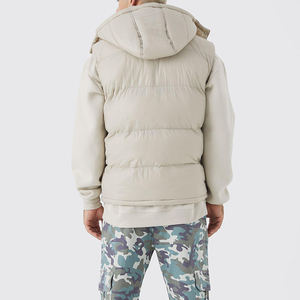 Custom <b>Mens</b> Winter Puffer Bubble <b>Jackets</b> Detachable Sleeves Thick Warm <b>Jackets</b> for <b>Men</b> - Product Image 5