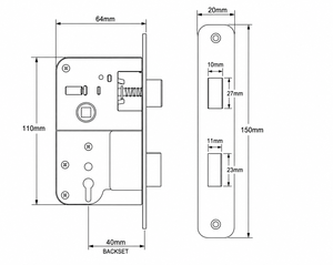Premium <b>door</b> mortise <b>lock</b> privacy <b>door</b> <b>lock</b> - Product Image 2