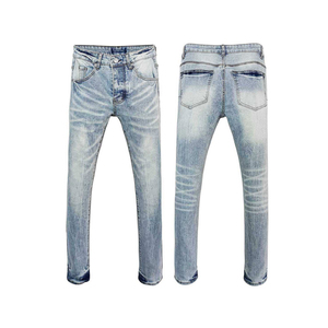 Men's Fashion Denim Jeans Pants Premium Cotton Stretch Material Comfortable Regular Fit Casual Streetwear <b>Clothing</b> for Everyday - Product Image 1